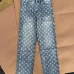Louis Vuitton SS26 All Over Monogram Print YKK Zip Denim Long Pants #A69608