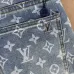 Louis Vuitton SS26 All Over Monogram Print YKK Zip Denim Long Pants #A69608