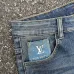 Louis Vuitton SS26 Fall Pocket Art Print Logo YKK Zipper Jeans #A67676