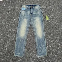 Louis Vuitton SS26 Fall Pocket Art Print Logo YKK Zipper Jeans #A67676