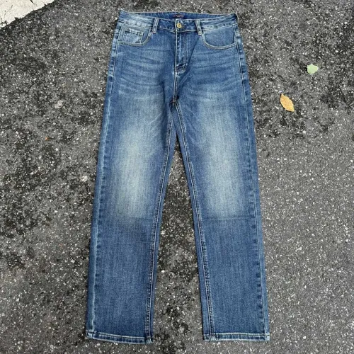 Louis Vuitton SS26 Fall Pocket Art Print Logo YKK Zipper Jeans #A67677