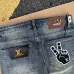 Louis Vuitton SS26 Pocket Hand Logo Embroidered YKK Zip Denim Pants #A69617