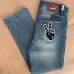Louis Vuitton SS26 Pocket Hand Logo Embroidered YKK Zip Denim Pants #A69617