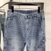 Louis Vuitton Solid Straight‑Leg Cotton Denim Pants #A67673