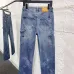 Louis Vuitton Solid Straight‑Leg Cotton Denim Pants #A67673