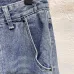 Louis Vuitton Solid Straight‑Leg Cotton Denim Pants #A67673