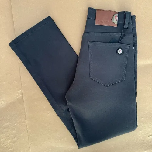 Moncler SS26 Minimal Slim Straight Denim Long Pants #A69609