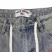 VA Heavy‑Weight Embroidered Washed Denim Jort Shorts #A67699