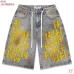 VA Heavy‑Weight Embroidered Washed Denim Jort Shorts #A67699