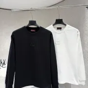 Gucci Patch‑Embroidered Long‑Sleeve T‑Shirt, Black, White #A68186