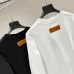 Louis Vuitton 320G Heavy‑Cotton Long‑Sleeve T‑Shirt 3D Embossed Logo Men Top, Black, White #A68172