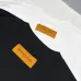 Louis Vuitton 320G Heavy‑Cotton Long‑Sleeve T‑Shirt 3D Embossed Logo Men Top, Black, White #A68172
