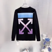 Off-White Gradient Cross Arrow Long Sleeve Tee Men Blue Purple Graphic Crew Neck Streetwear T-Shirt #A67432
