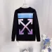Off-White Gradient Cross Arrow Long Sleeve Tee Men Blue Purple Graphic Crew Neck Streetwear T-Shirt #A67432