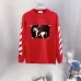 Off-White Horse Oil Painting Long Sleeve Tee Men Arrow Diagonal Stripe Casual Streetwear T-Shirt #A67431