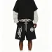 Amiri Script Letter Sweat Shorts Men Camo Lining Elastic Waist Streetwear Casual Shorts #A67430