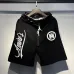 Amiri Script Letter Sweat Shorts Men Camo Lining Elastic Waist Streetwear Casual Shorts #A67430