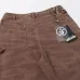 Hellstar Brown Camo Denim Shorts Rugged Utility Meets Street Edge #B54172