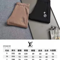 Louis Vuitton 3D Monogram Embroidered Wide‑Leg Sweatpants #A67636