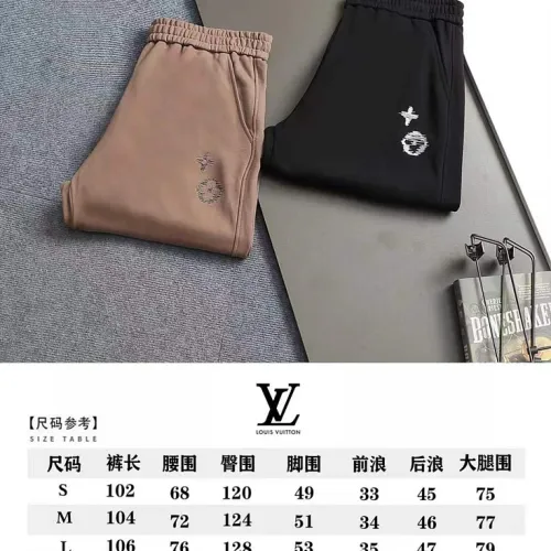 Louis Vuitton 3D Monogram Embroidered Wide‑Leg Sweatpants #A67636