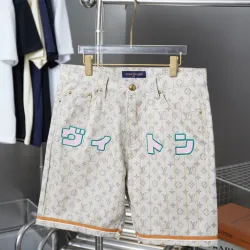  Louis Vuitton Short Pants for men Catwalk collaboration denim shorts #B52924
