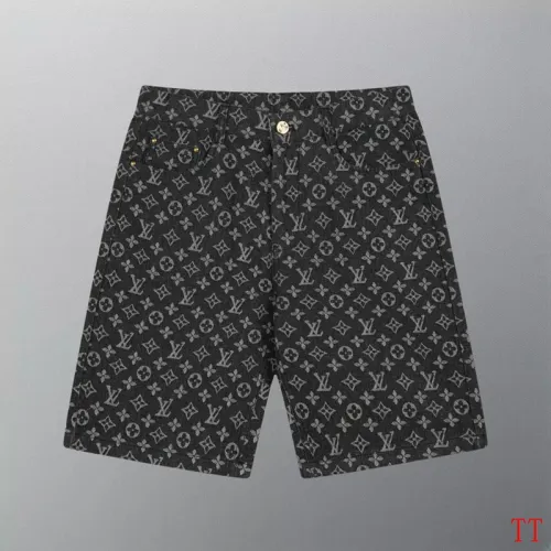 Louis Vuitton Black Denim Print Shorts #B52915