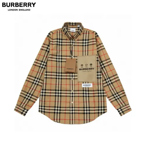 Burberry Shirts for Burberry Men's AAA+ Burberry Long-Sleeved Shirts #B49686