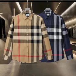 Burberry Shirts for Burberry Men's AAA+ Burberry Long-Sleeved Shirts #B49689