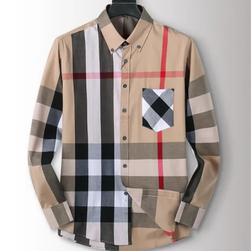 Burberry Shirts for Men's Burberry Long-Sleeved Shirts #B53890