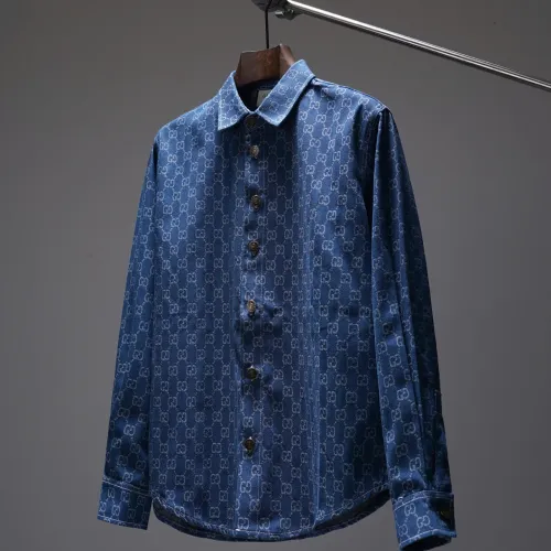 Gucci shirts for Gucci long-sleeved shirts for men #A69144