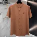 HERMES shirts for HERMES Short sleeved shirts for men #B65071