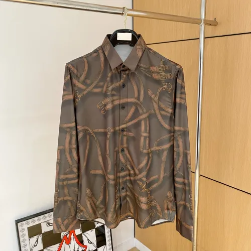 HERMES shirts for HERMES long sleeved shirts for men #A69737