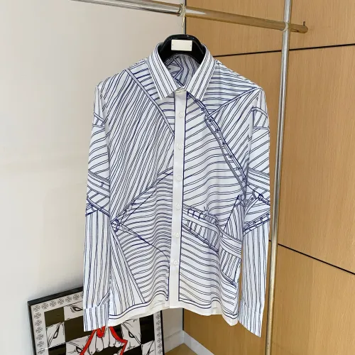 HERMES shirts for HERMES long sleeved shirts for men #A69744
