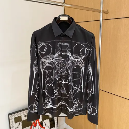 HERMES shirts for HERMES long sleeved shirts for men #A69764
