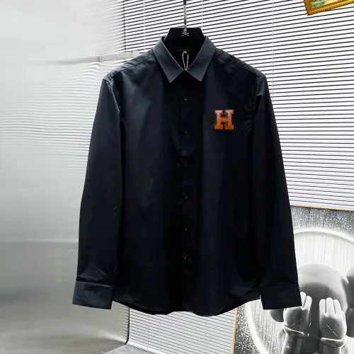 HERMES shirts for HERMES long sleeved shirts for men #B59365