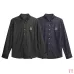 LV Slight‑Stretch Denim Long Sleeve Button‑Up Shirt #A67686