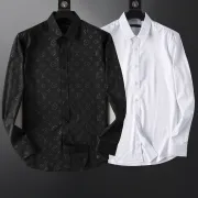 Louis Vuitton Men's Stylish Long Sleeve Shirts - Monogram & White Classics - Special Deal #B53851