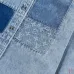 Louis Vuitton Monogram Patchwork Washed Denim Long Sleeve Shirt #A67669