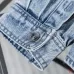 Louis Vuitton Monogram Patchwork Washed Denim Long Sleeve Shirt #A67669