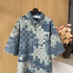 Louis Vuitton Shirts for Louis Vuitton Short sleeve shirts for men #B40149