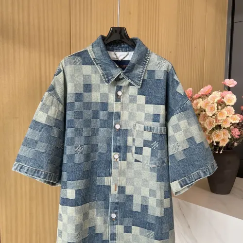 Louis Vuitton Shirts for Louis Vuitton Short sleeve shirts for men #B40149