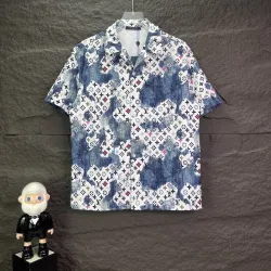Louis Vuitton Shirts for Louis Vuitton short sleeved shirts for men #B60671