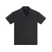 Louis Vuitton Short sleeve shirts for men Black/White #B49928
