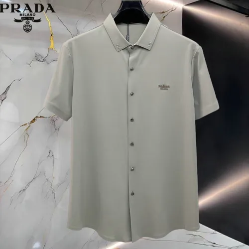Prada Shirts for Prada Short-Sleeved Shirts For Men #B65072