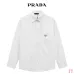 Prada Triangle Logo Pocket Long Sleeve Button‑Up Shirt #A67690