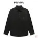 Prada Triangle Logo Pocket Long Sleeve Button‑Up Shirt #A67690