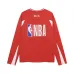 Balenciaga NBA Long Sleeve Jersey 10 Number Logo Print Red White Black #A68797