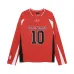 Balenciaga NBA Long Sleeve Jersey 10 Number Logo Print Red White Black #A68797