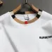 Burberry Check Collar Logo Crew‑Neck Sweatshirt, White, Black #A68252
