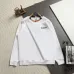 Burberry Check Collar Logo Crew‑Neck Sweatshirt, White, Black #A68252